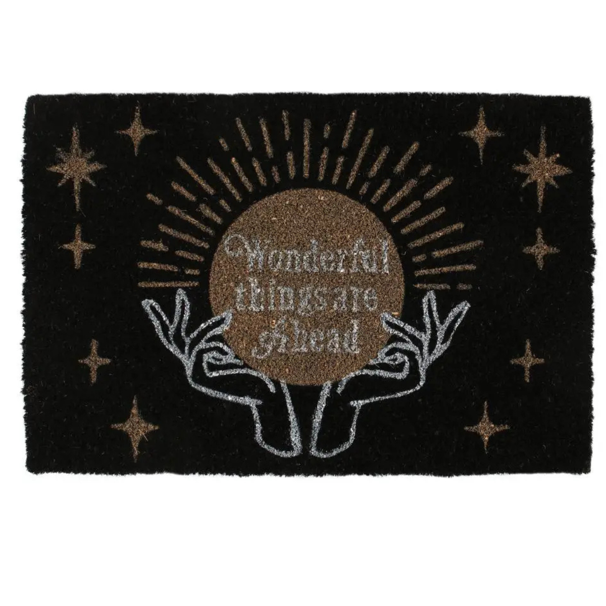 Fortune Teller Black Doormat