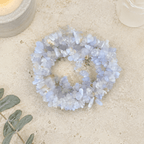 Blue Lace Agate Gemstone Chip Bracelet