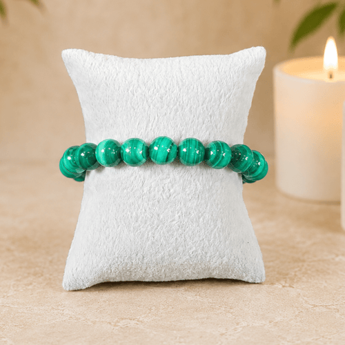 10mm Malachite Gemstone Bracelet