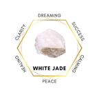 6mm White Jade Gemstone Bracelet