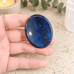 Lapis Lazuli Oval Shape Worry Stone (Thumb Stone)