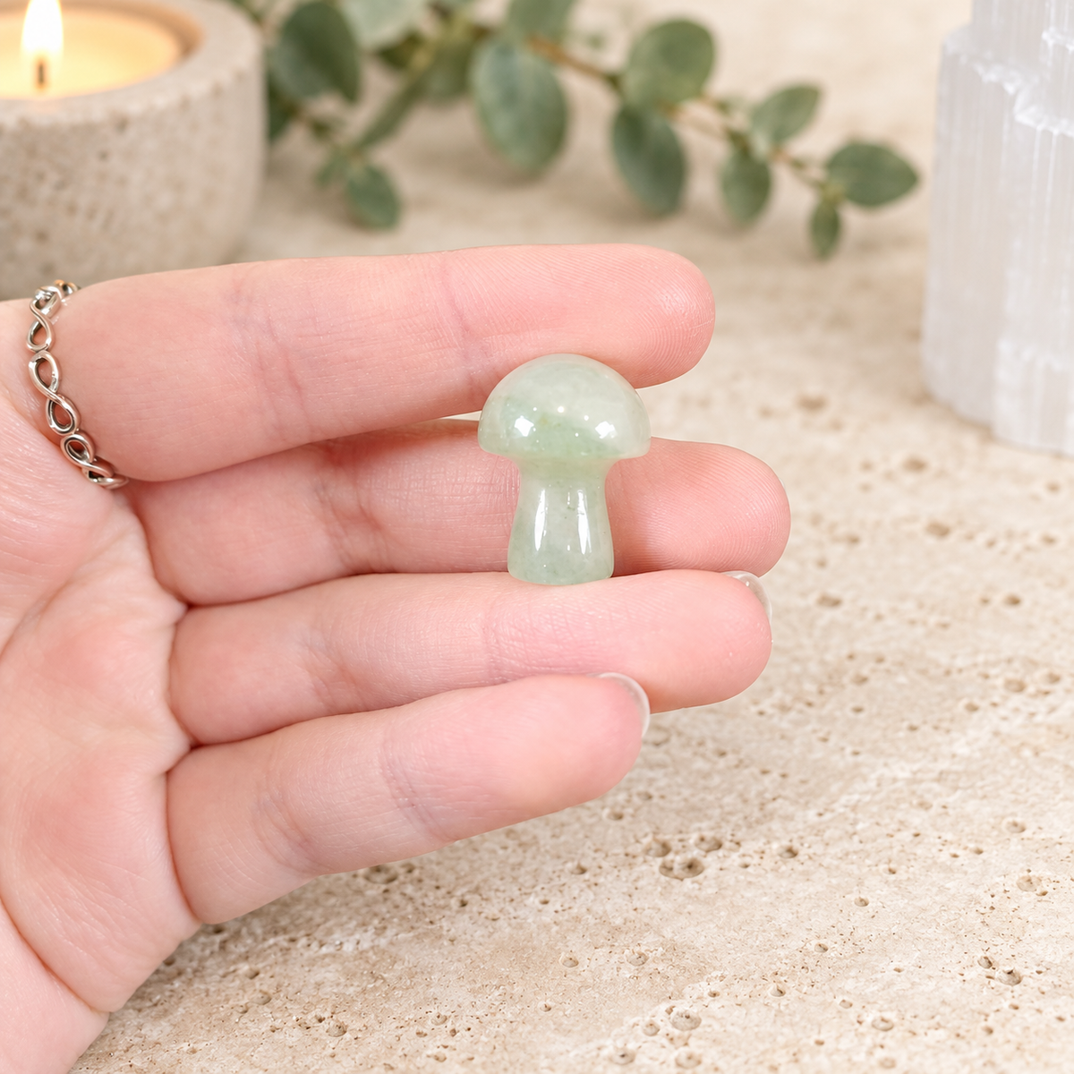 Aventurine 2cm Gemstone Mushroom
