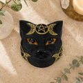 Triple Moon Black Cat Trinket Box