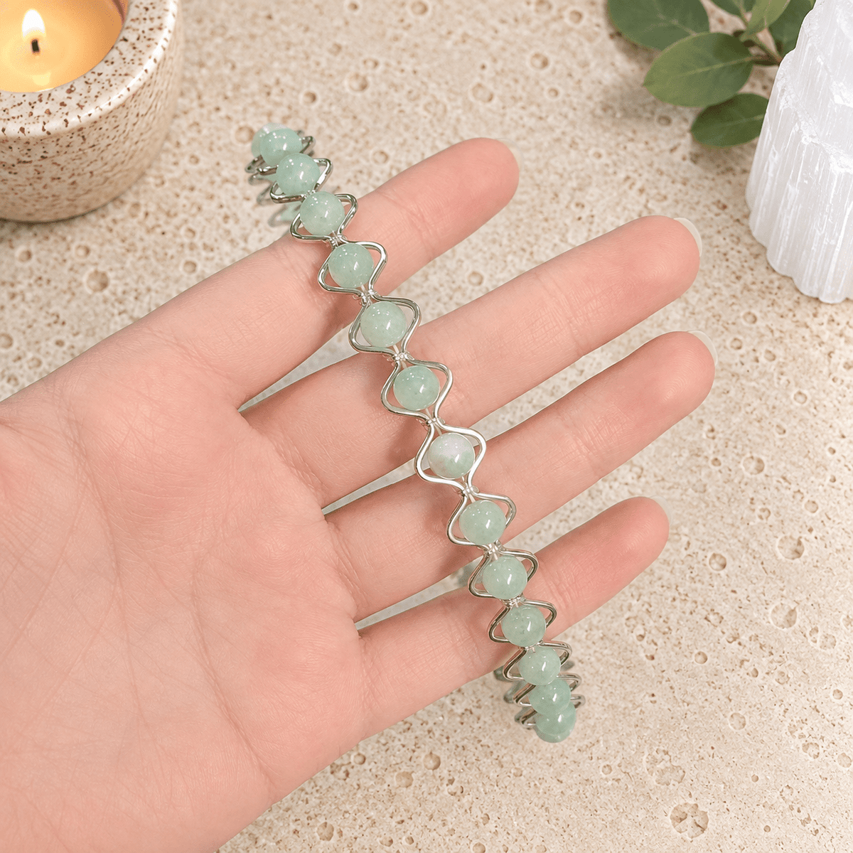 Amazonite Gemstone Headband