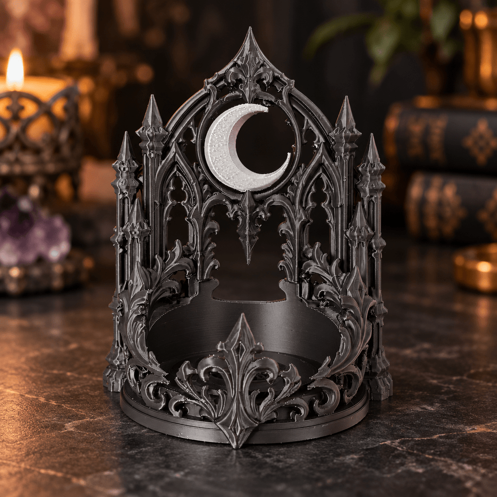 Gothic Moon Sphere Stand