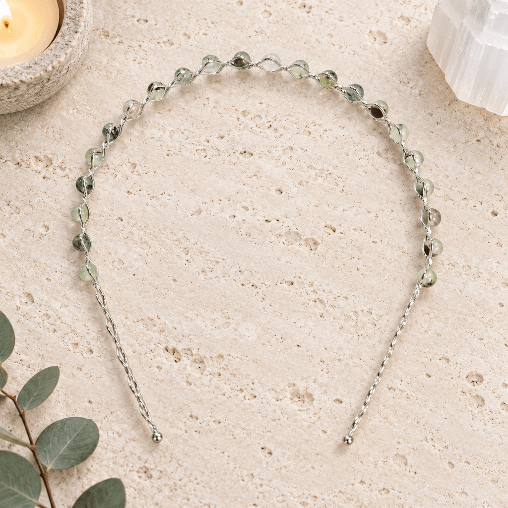 Prehnite Gemstone Headband