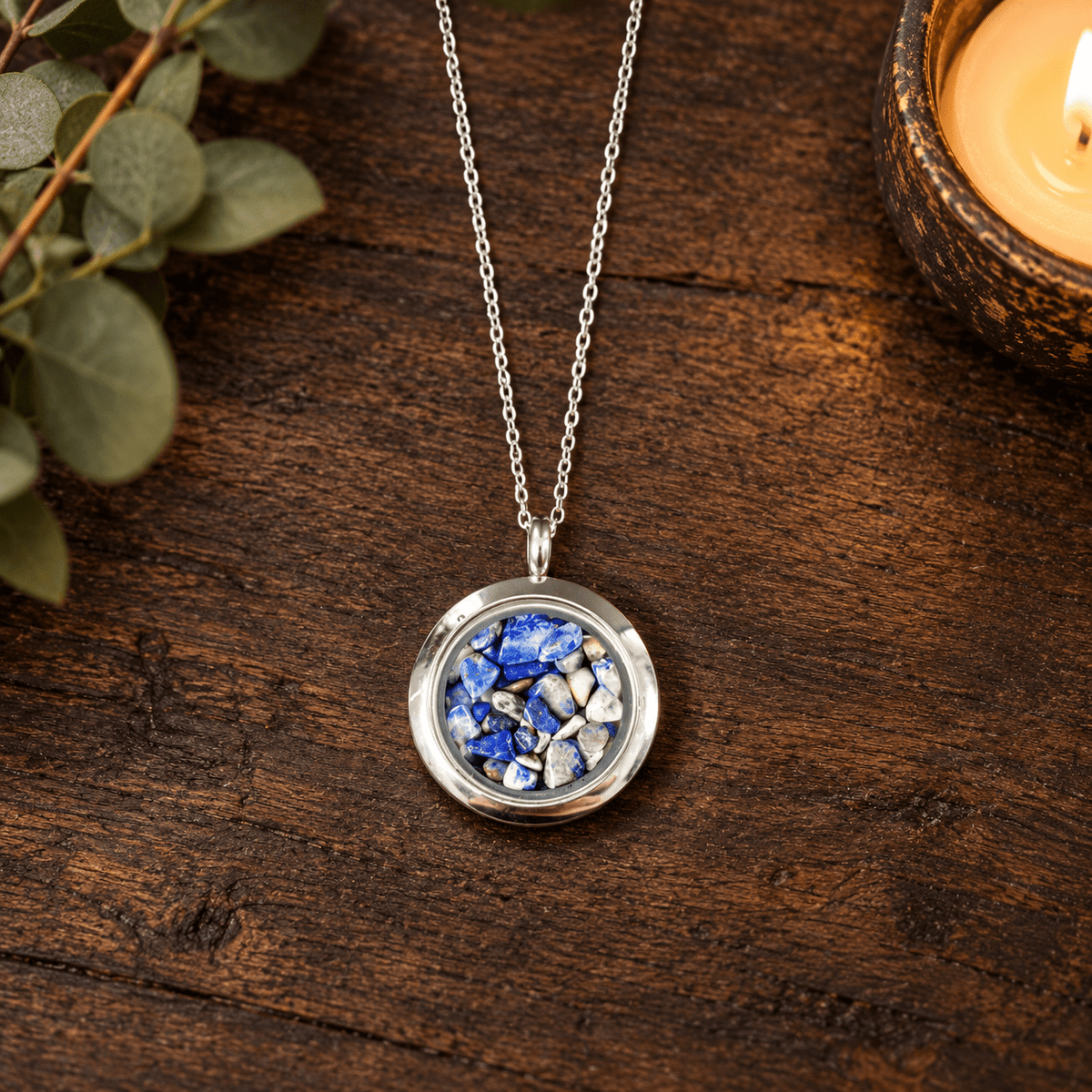 50cm Lapis Lazuli Chip Necklace