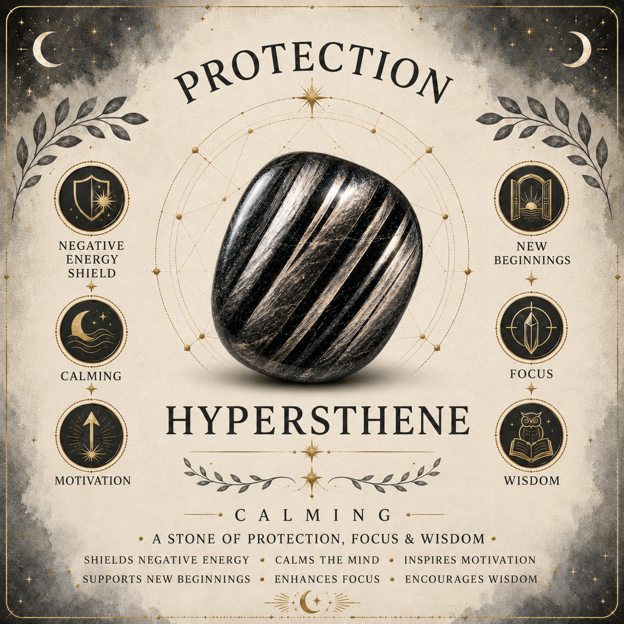 Gemstone Chips 100g - Hypersthene
