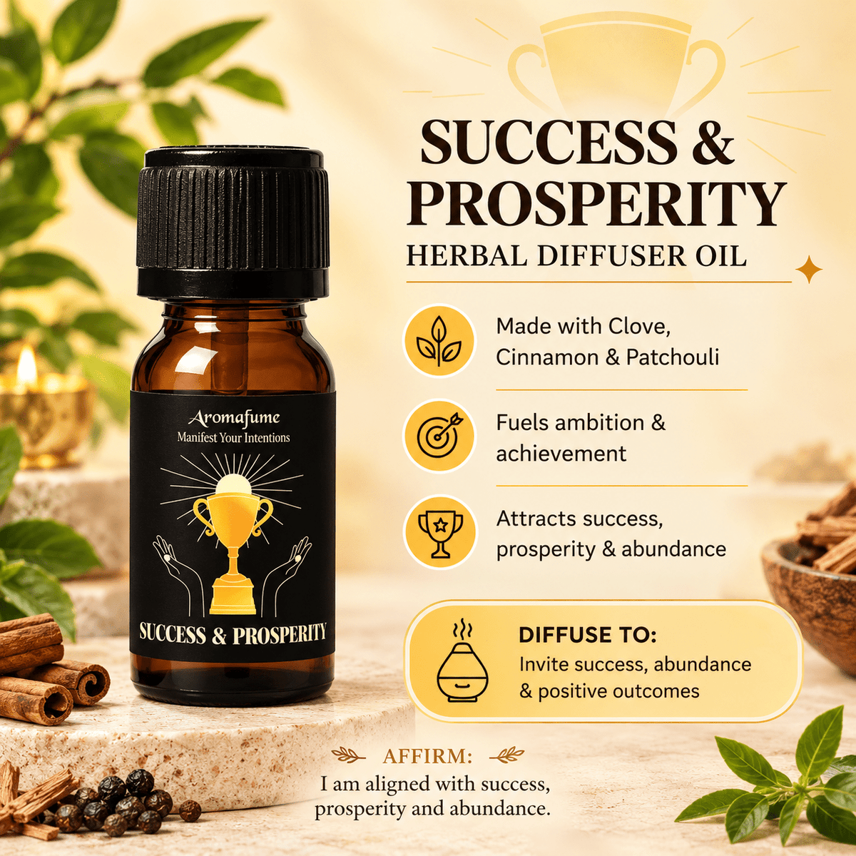 Success & Prosperity Herbal Manifestation Oil 10ml