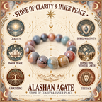 10mm Alashan Agate Bracelet