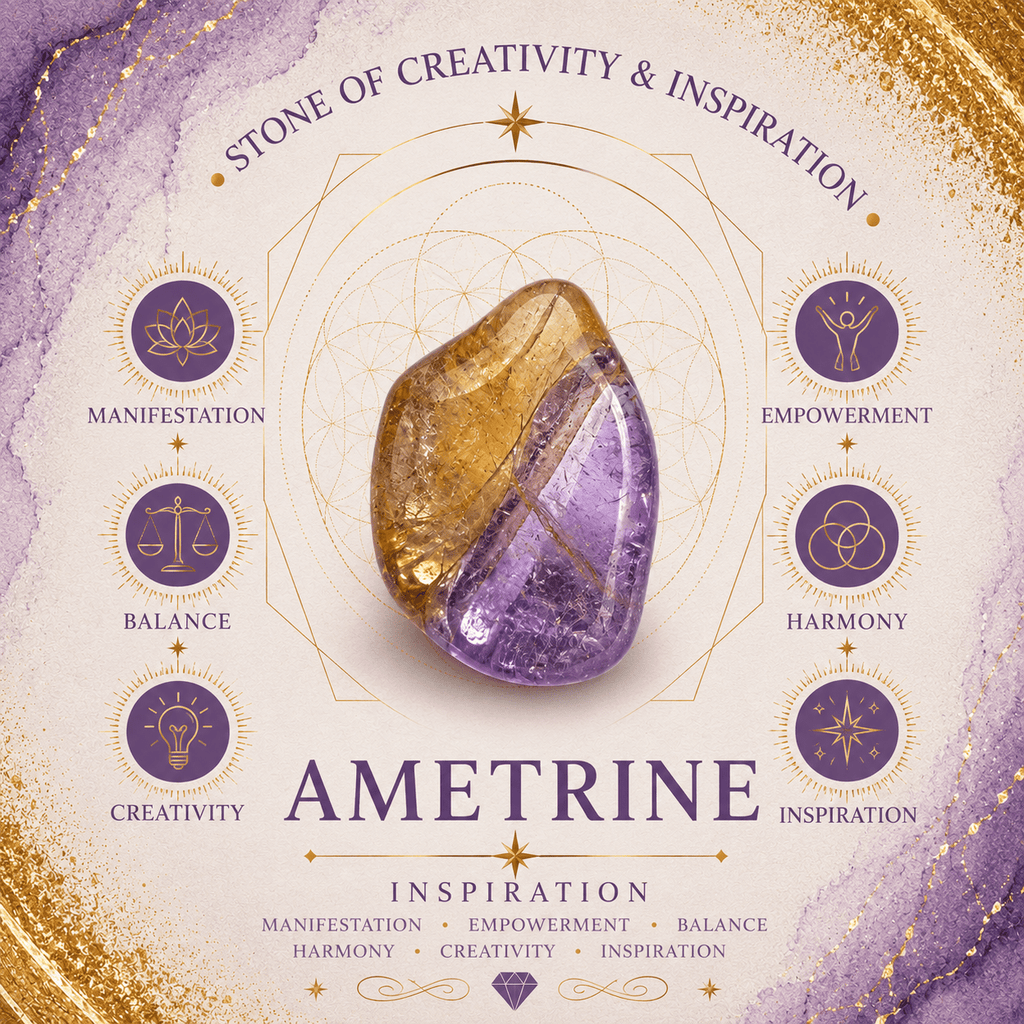 Ametrine Gemstone Butterfly
