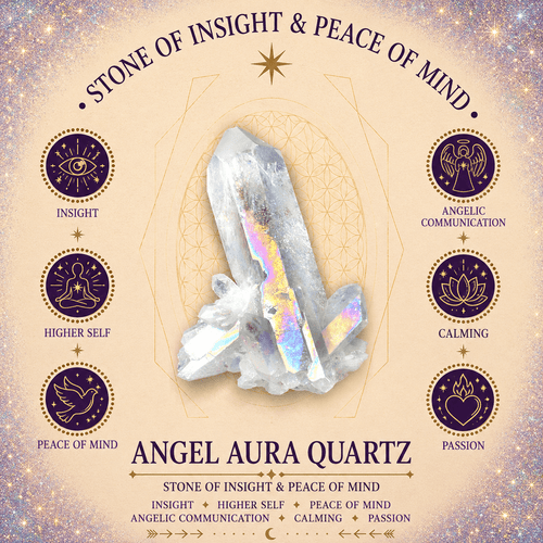 100g Aura Quartz Gemstone Chips