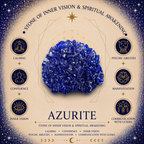 Azurite in Limestone Specimen