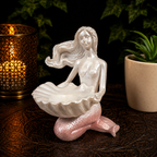 Pink Mermaid Sphere Stand