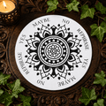 15cm Mandala on White Pendulum/Divination Board