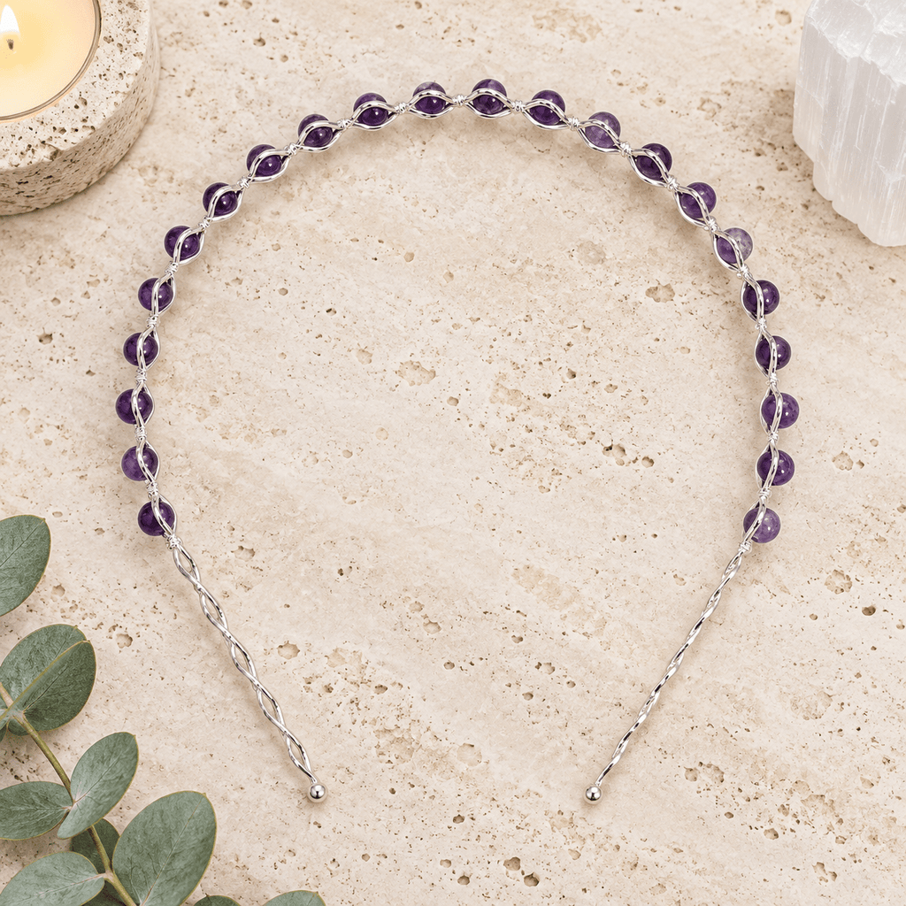 Amethyst Gemstone Headband