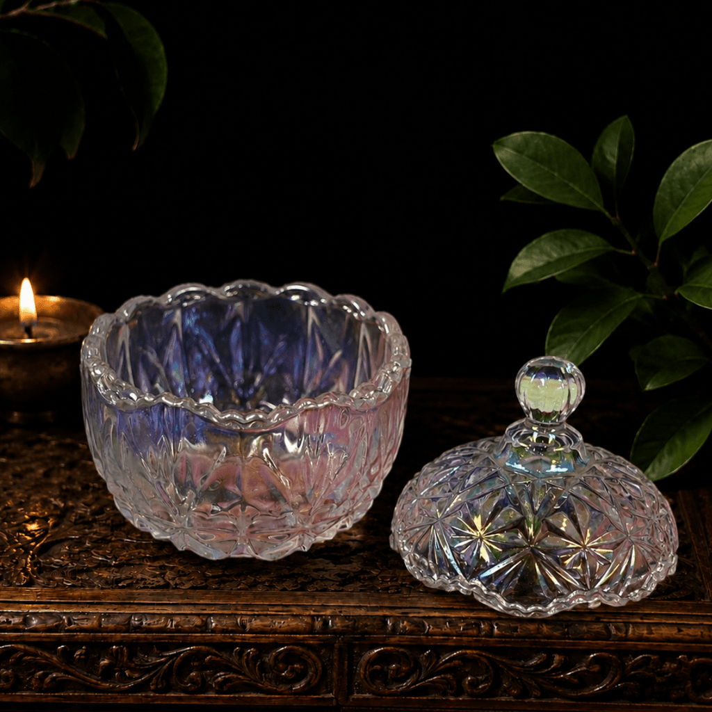 Aura Glass Dish with Lid