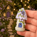 6cm Purple Fairy Garden House