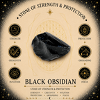 4mm Black Obsidian Gemstone Bracelet