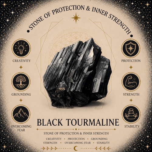 100g Black Tourmaline Gemstone Chips