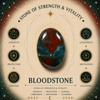 Bloodstone 2cm Gemstone Heart