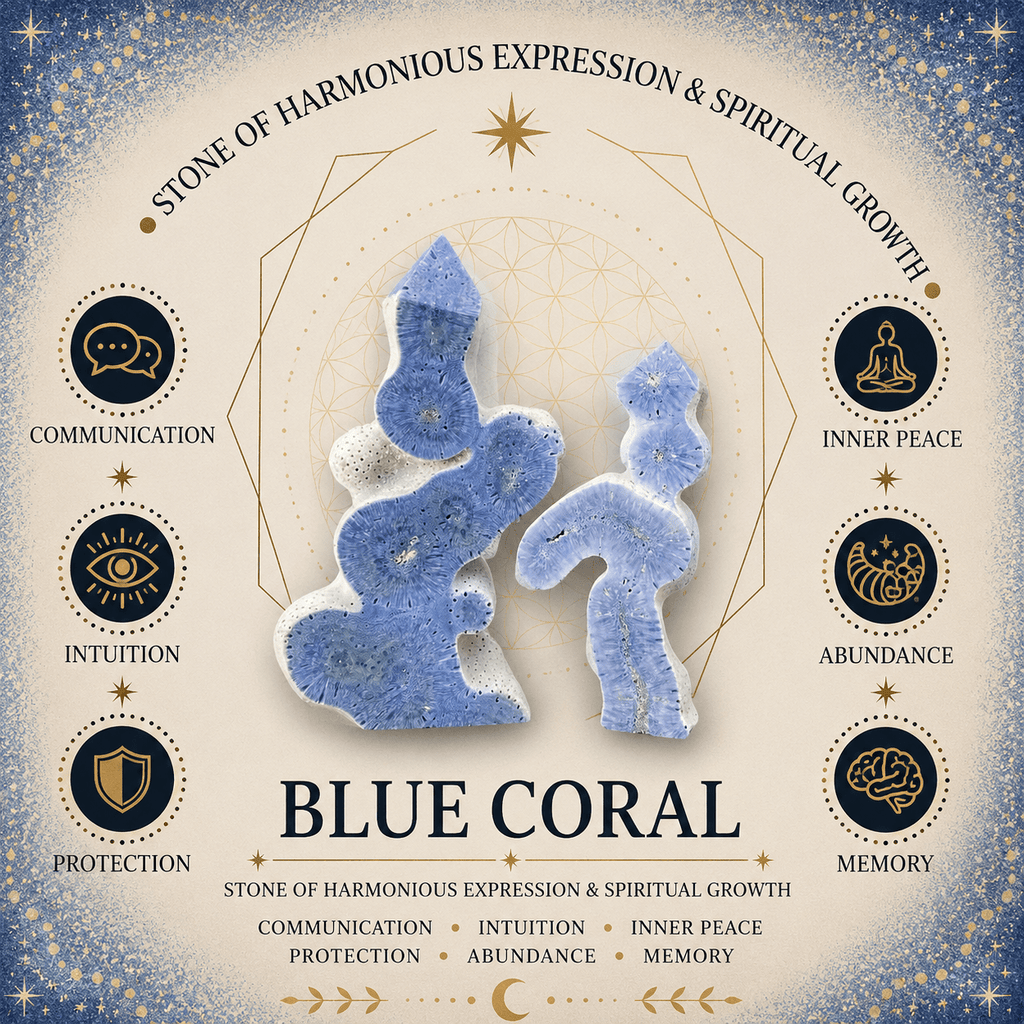 12mm Blue Coral Gemstone Bracelet