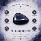 12mm Blue Goldstone Gemstone Bracelet