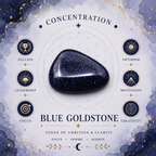 3cm Blue Goldstone Gemstone Moon