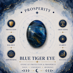 Blue Tiger Eye 2cm Gemstone Heart