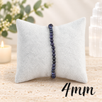 4mm Blue Goldstone Gemstone Bracelet