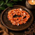 Carnelian Gemstone Chip Bracelet