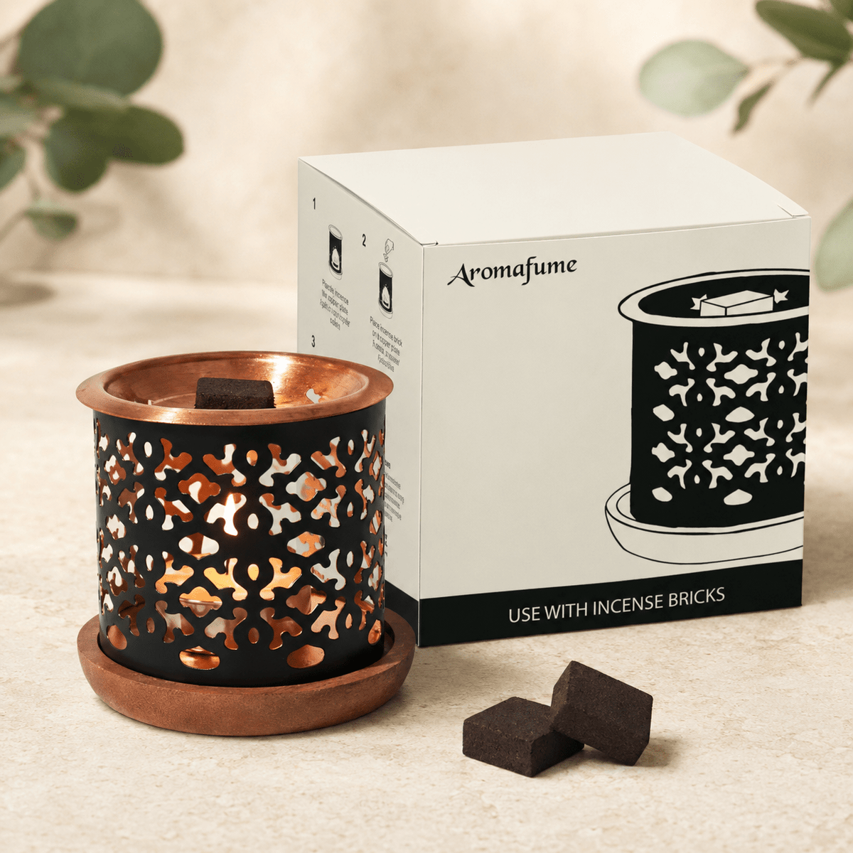 Snowflake Incense Brick Burner