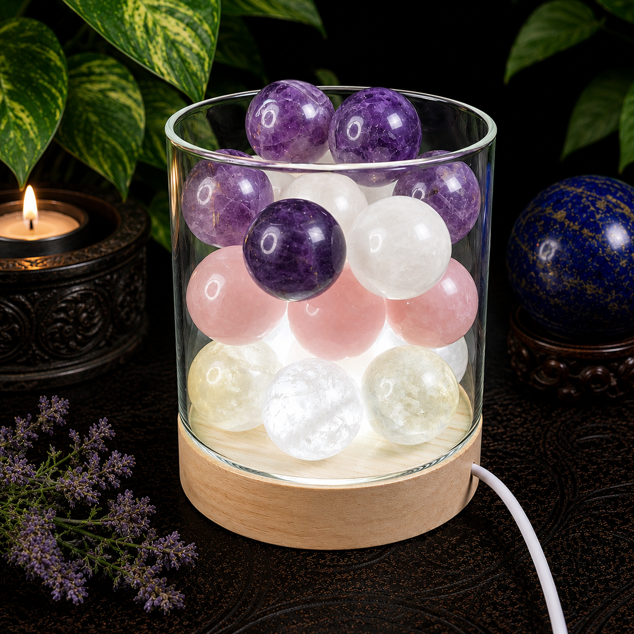 spheres not included
