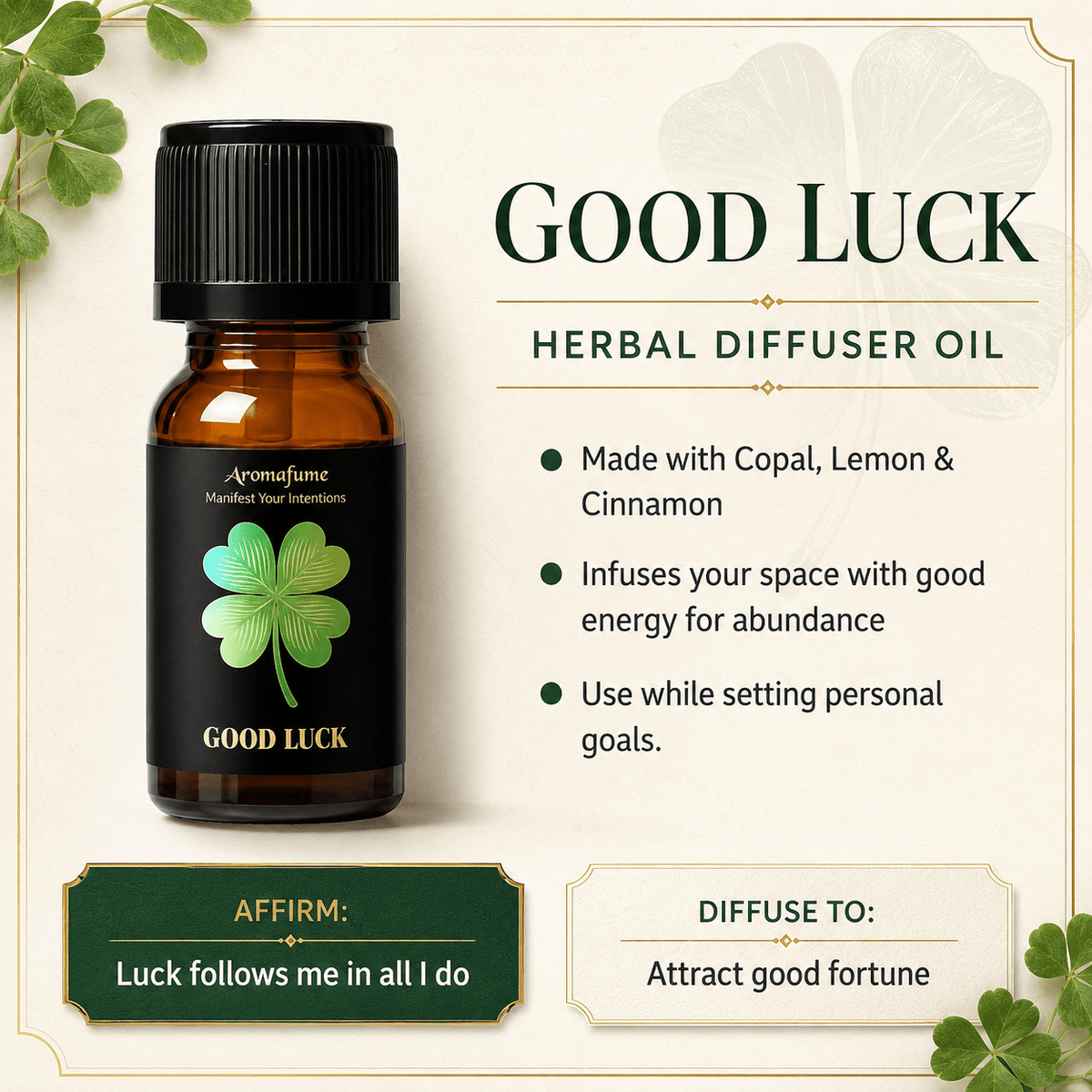Good Luck Herbal Manifestation Oil 10ml