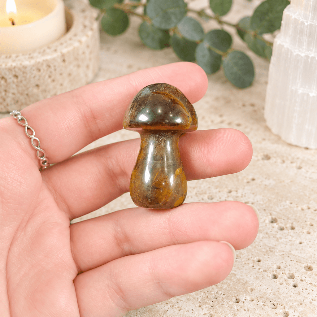 Tiger Eye 4cm Gemstone Mushroom