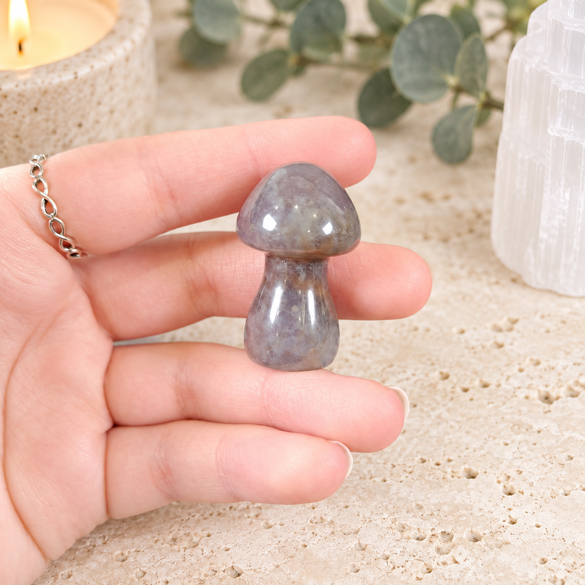 Ocean Jasper 4cm Gemstone Mushroom