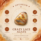 4cm Gemstone Mushroom - Crazy Lace Agate