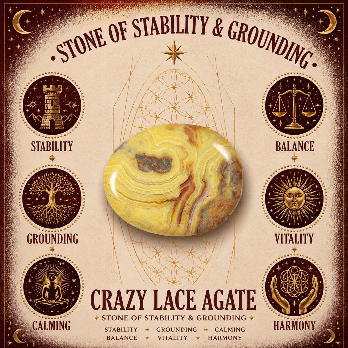 100g Crazy Lace Agate Gemstone Chips