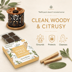California White Sage & Palo Santo Incense Bricks Refill Pack