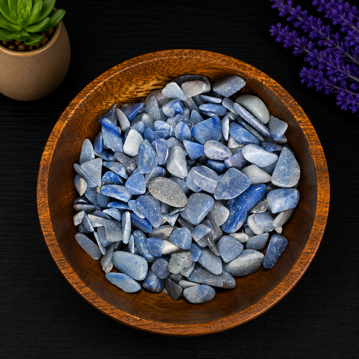 Gemstone Chips 100g - Blue Aventurine