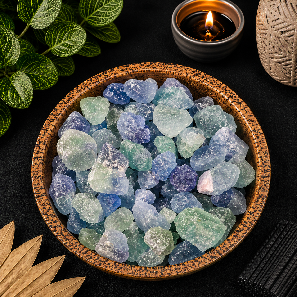 Gemstone Rough 100g - Blue/Purple Fluorite