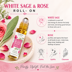 Californian White Sage & Rose Essential Oil Roll-On 10ml
