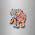 Elephant 8.5cm Ceramic Magnet Style 3