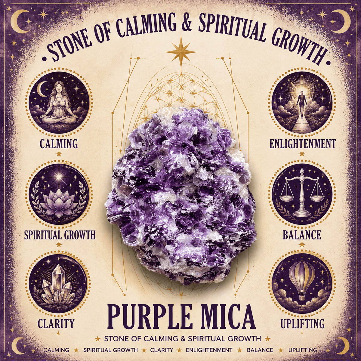 Purple Mica Gemstone Chip Bracelet