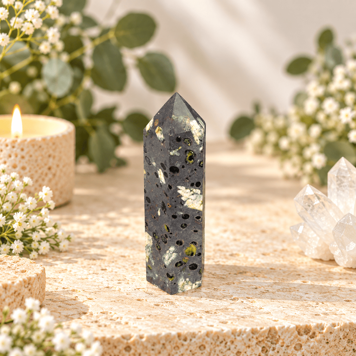 117g Chinese Writing Stone Tower