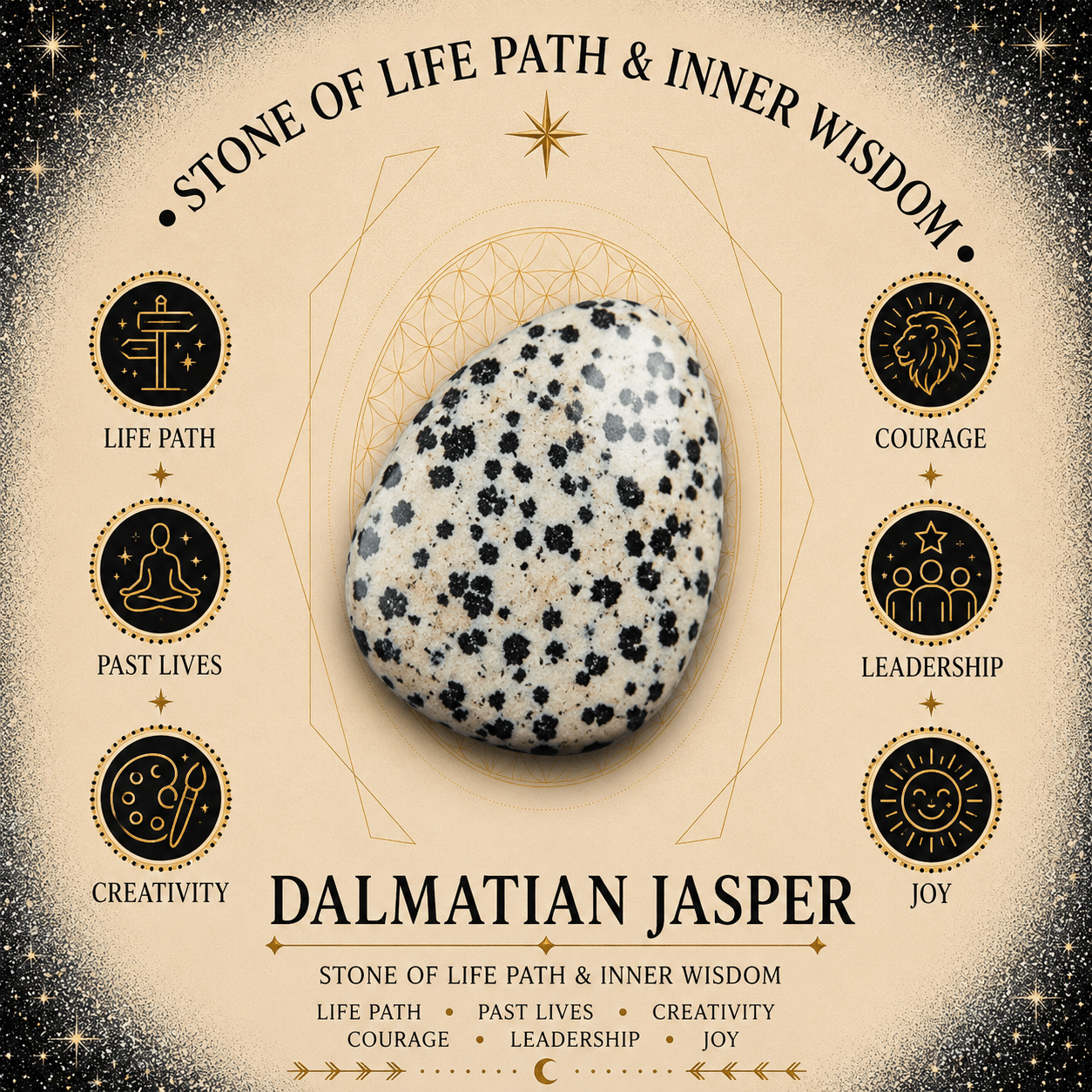 Dalmatian Jasper Gemstone Chip Bracelet