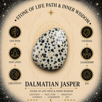 Gold Cross on Dalmatian Jasper Palm
