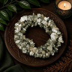 Green Garden Quartz Gemstone Chip Bracelet