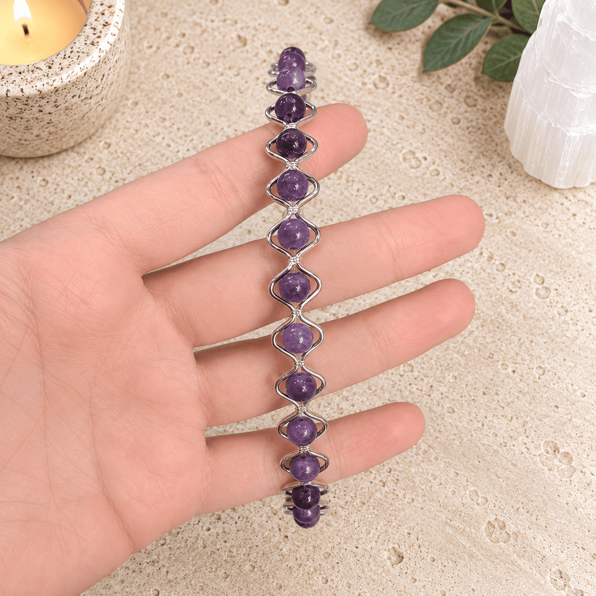 Lepidolite Gemstone Headband