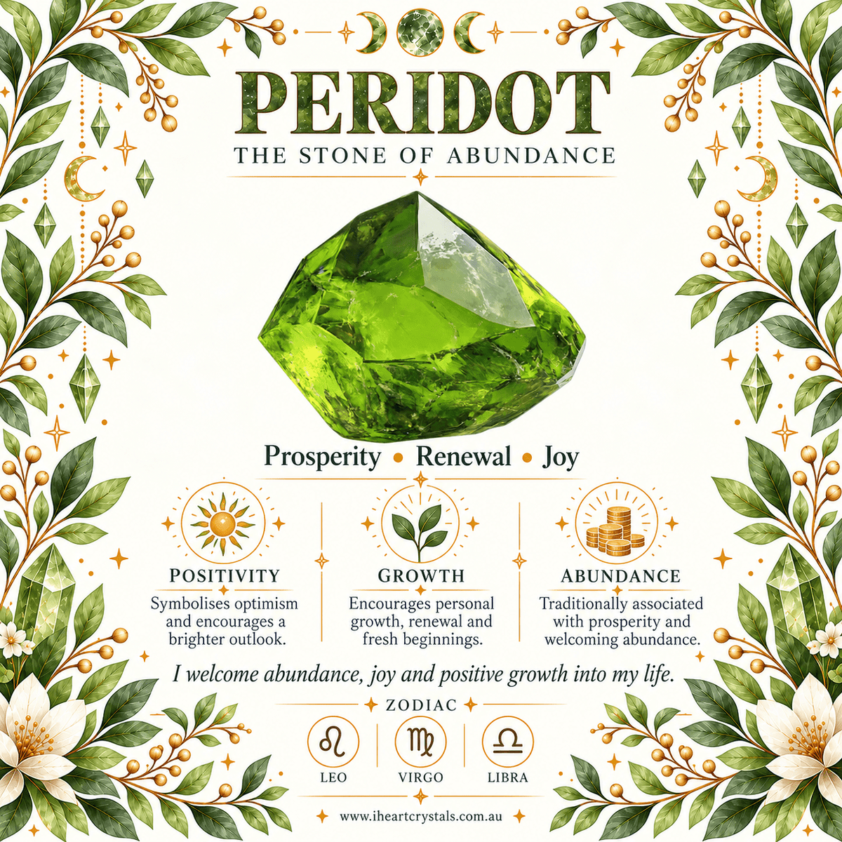 50cm Peridot Chip Necklace